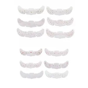 12Pcs Mixed Glitter Holographic Freckle Stickers, Waterproof Rainbow Heart Star Dot Temporary Tattoos for Daily Makeup, Parties, Festivals, Christmas, Halloween & Music Festivals