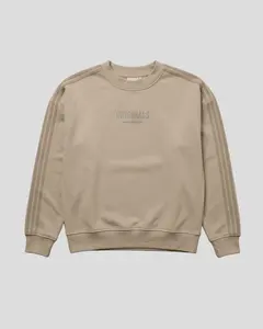 Brooklyn Cloth Originals Crewneck Track Sweatshirt, Men’s Drop Shoulder Poly Fleece Pullover with Chest Print and Back Rubberized Logo, [Color], [Size]