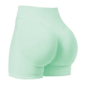 Impact Shorts Waisted Butt Lifting Shaping Curve-Hugging Compression Yoga Activewear Shapewear Women in Mint MinimalistGiftGift