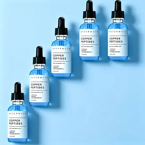 GHK-Cu Peptides Serum, Copper Peptides Serum for Face - Tightening, Repairing, Collagen Boosting - with Hyaluronic Acid - Fragrance-Free