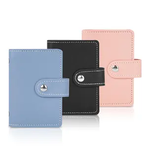 Anti-theft ID Credit Card Holder, 1 count Fashion Women's 26 Cards Slim PU Leather Pocket Card Case, Purse Wallet Bag for Women Men Female Wallet Flower