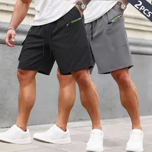 Men’s multi-pocket cargo shorts, summer casual drawstring cargo shorts, outdoor fitness wear for summer, quick-dry comfortable shorts, solid color loose fit, elastic waistband with drawstring, suitable for gym/outdoor/daily wear, men’s gift