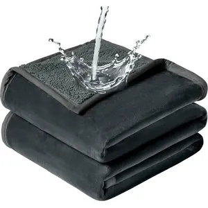 Blanket for Couples - Love Blankets Stain Proof, Absorbent, Leakproof, Reversible, Plush Cozy & Washable -  Couch Cover Ideal for Bed/Couch, Dogs/Cats(60"x80", Gray/Dark Gray)