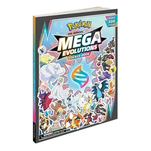 Pokémon The Official Mega Evolutions Sticker Book (Pokemon Pikachu Press) Paperback – Sticker Book, October 14, 2025