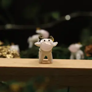 Good Luck Charm - Handmade Cow Glass Figurine