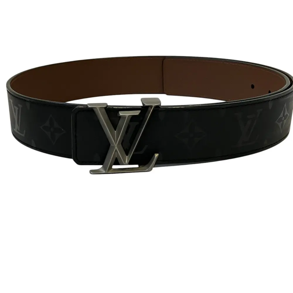 Pre-owned Louis Vuitton Other Small Leather Goods Ceinture LV Initiales Monogram Illusion Leather Belt