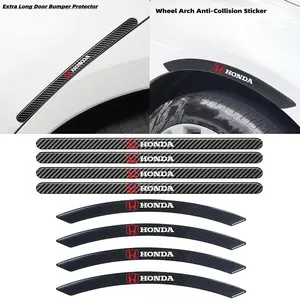 Universal Carbon Fiber Car Fender Scratch Protection Sticker, Extended Door Protector, Fits Honda All Models, Car Exterior Decoration, Car Decals