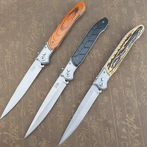 12'' Stainless Steel Outdoor Assist High Quality Folding Knife 420 Blade Pocket Knives Camping Hiking Multi-purpose Tools Great Gift for EDC nylon travel-friendly design