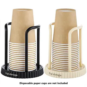 Cup Holder, 1 Count Multifunctional Cup Storage Rack, Disposable Cup Holder, Household Coffee Tea Cup Holder, Home Kitchen Supplies, Dispenser Bin