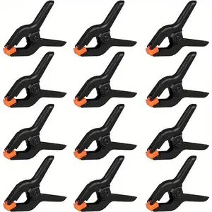 12pcs spring clips, small backrest clip, plastic clip, craft spring clip, clothesline clip, quilt and sock fixing clip