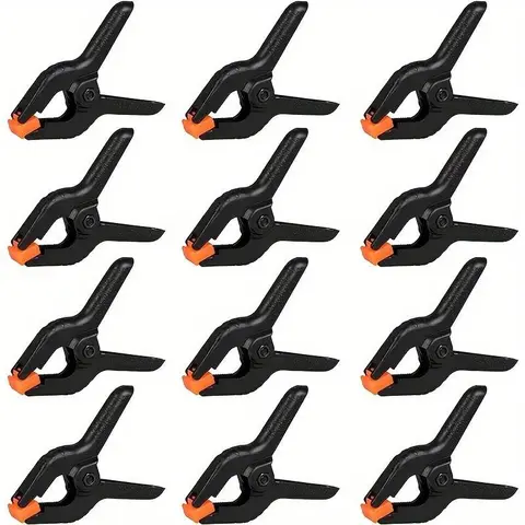 12pcs spring clips, small backrest clip, plastic clip, craft spring clip, clothesline clip, quilt and sock fixing clip, Secure Clamp, Home
