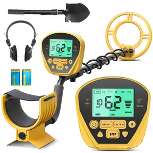 MIYAY Metal Detector for Adults - Pro Gold & Silver Detector, LCD Display, 5 Modes, 10" Waterproof Coil, Lightweight, Adjustable Stem (Up to 60.2").