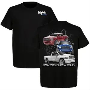 Firepunk Diesel Ram Truck Lineup T-Shirt, Cummins Diesel Performance Tee, Perfect for Muscle Car Enthusiast