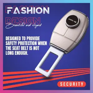 Car seat belt silver buckle clip lock extender For Mercedes benz AMG W204 W203 W212 W211 W124 W210 GLC GLE E CLA GLA W205 W211