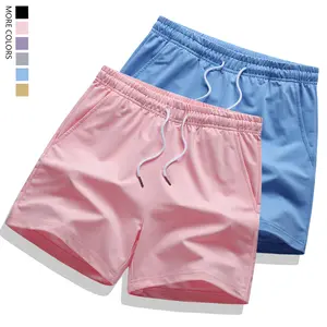 Women’s solid-color basic shorts 2-piece set, versatile casual shorts, women’s clothing