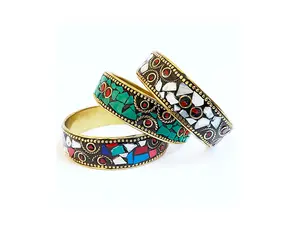 White Hologram Mosaic Bangle