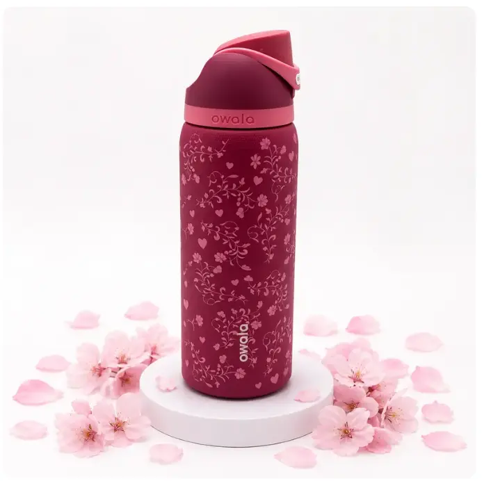 Owala FreeSip Limited Edition Love Letter Pink Heart Insulated Water Bottles