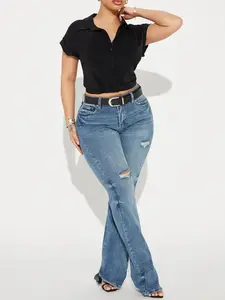 Baddest One Around Bootcut Jeans - Medium Wash