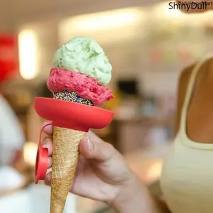 4-Pack Ice Pop Holders Leak-Proof Cone Stand with Drip Guard