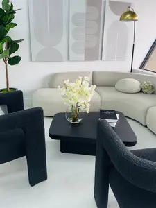 ORCHIDS IN MOON VASE