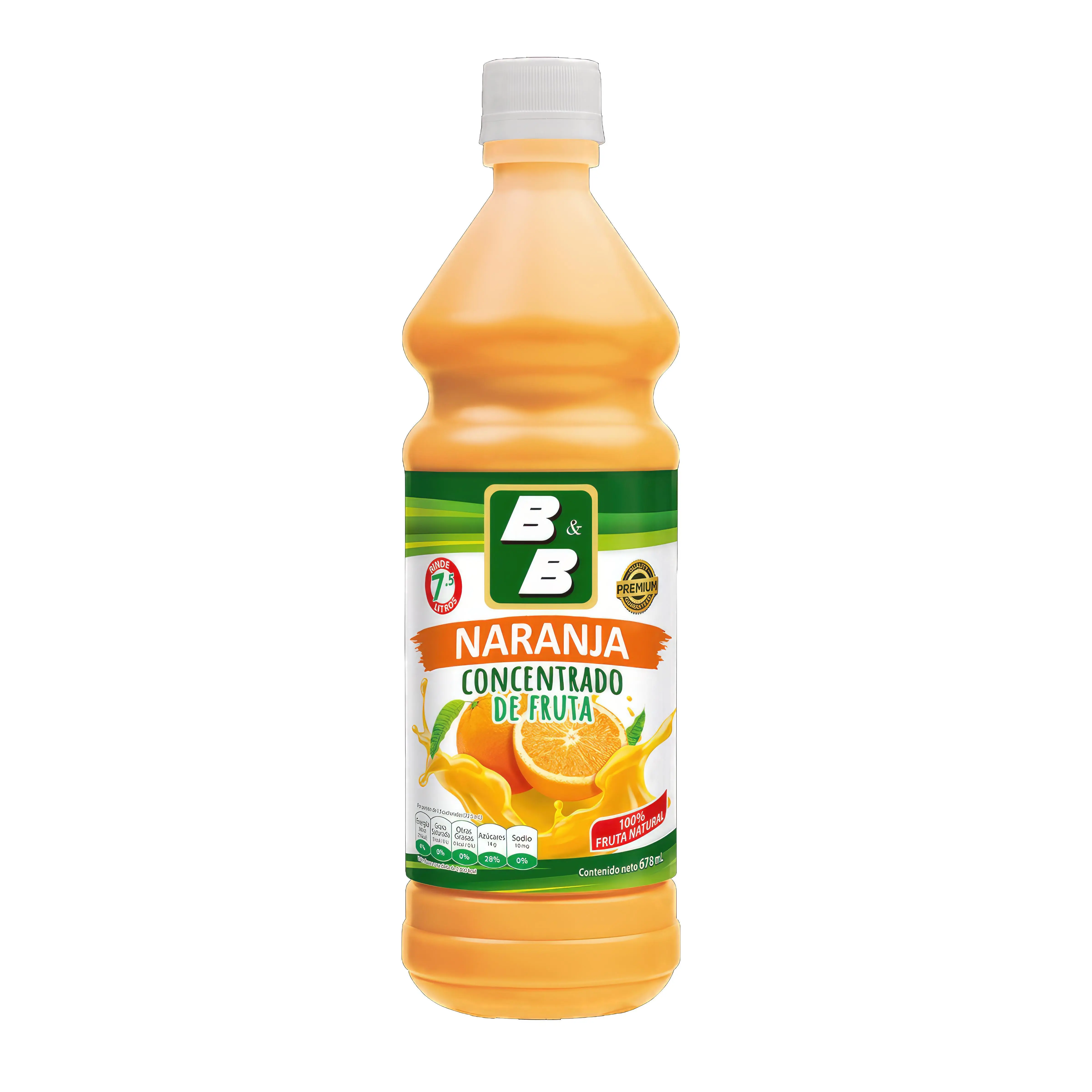 Concentrado de Naranja B&B 678 ml | Refresco Natural y Tradicional