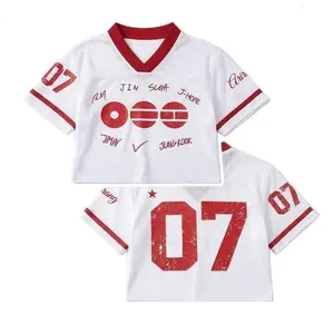 Kpop V-neck Crop Jersey, Custom Jersey Inspired World Tour 2026 Merch Crop Tops For Army, Bangtan Comeback 2026