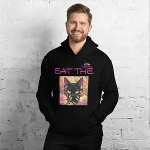 Eat The Cat   Unisex Hoodie - Soft and Comfortable Fabric - Athletic