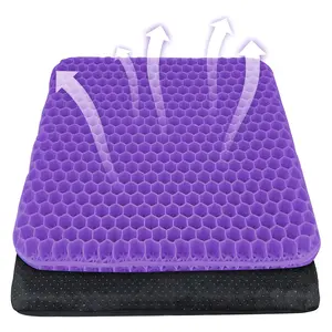 Premium Honeycomb Gel Seat Cushion – Breathable, Non-Slip, and Pressure Relief for Office, Car, Wheelchair, and Furniture Comfort