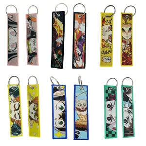 Double-Sided Embroidered Anime Character Keychain Lanyard – Cute, Durable, Perfect Gift for Fans & Collectors