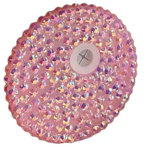 Custom Colored Rhinestone Lid For 16 oz or 20 oz Glass Can