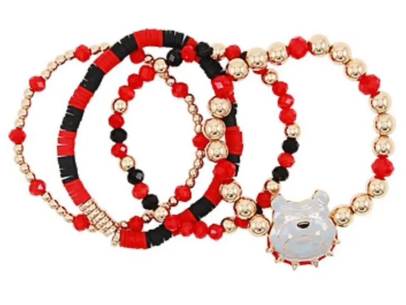 GAMEDAY 4 Row Football Theme Bracelet