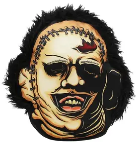 Creepy Co LEATHERFACE Texas Chainsaw Plush Cushion Horror Throw Pillow