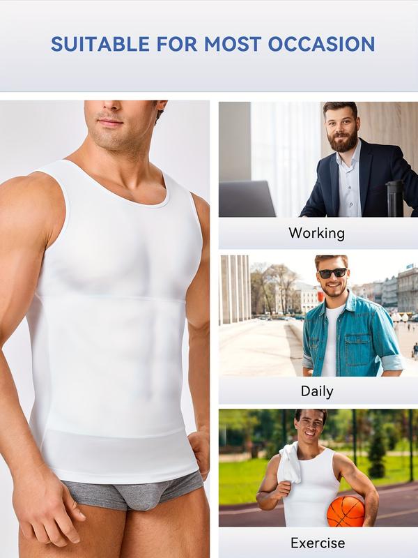 Compression Vest  Body Shaper Tank Tops Workout Undershirts Body Shaper Crew Neck Shapewear Tanks Top Compression Shirt