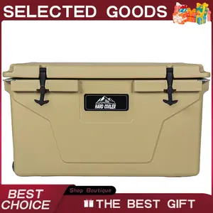 85 Quart Khaki Cooler, Bear-Resistant Rotomolded Ice Chest – Ultra-Tough Insulated Cooler with 6-Day Ice Retention for Camping, Fishing, Job Site & Off-Grid Adventures