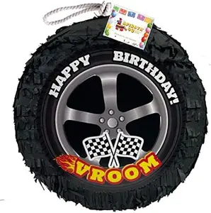 Rolling Dubs Themed Wheel Pinata 16” Tall Black Tire Pinata