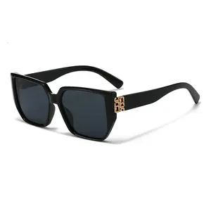 Oversized Square Sunglasses for Men and Women, UV400 Protection Sun Glasses with Metal Hinge, Fashion Shades for Daily Wear, Parties, Travel or Gifting to Friends