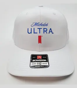 Michelob Ultra Logo White Colorway Rope Golf Club Hat, Richardson 112 Trucker Hat USA, Father's Day Hat, Gift For Dad, Gift For Fan, Premium Men's Snapback, Gift For Him, Gift For Her, Men's hats