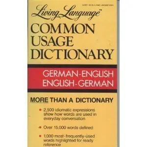 USED-Living Language German-English Dictionary: Living Language Common Usage Dictionaries by Genevieve A. Martin (Paperback)