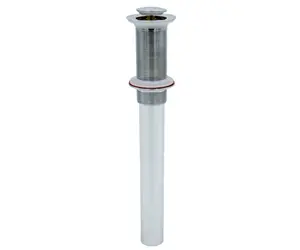 Mountain Plumbing MT742 EZ-CLICK Soft Touch Round Lavatory Drain without Overflow