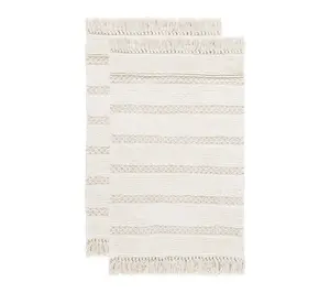 Safavieh Finn Fringe 1'-8" X 2'-8" Bathmat (Set of 2)