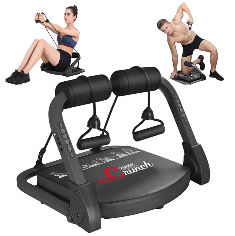 Magic BB Ab Workout Machine,Foldable Core and Abdominal Trainer, Sit Up&Push Up & Exercise Equipment, Ab Crunch Machine for Stomach Workout, Ab Core Trainer Abdominal Machine for Home Gym