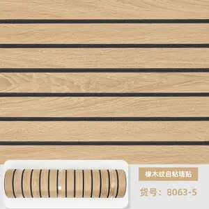 Abolos UNBSPX0630-BE IXPE 5mm 3D Beige Wood Wall Panels-Peel and Stick Sound Proof Wall Tiles,Textured Wood Grain Wallpaper,Heat Insulation