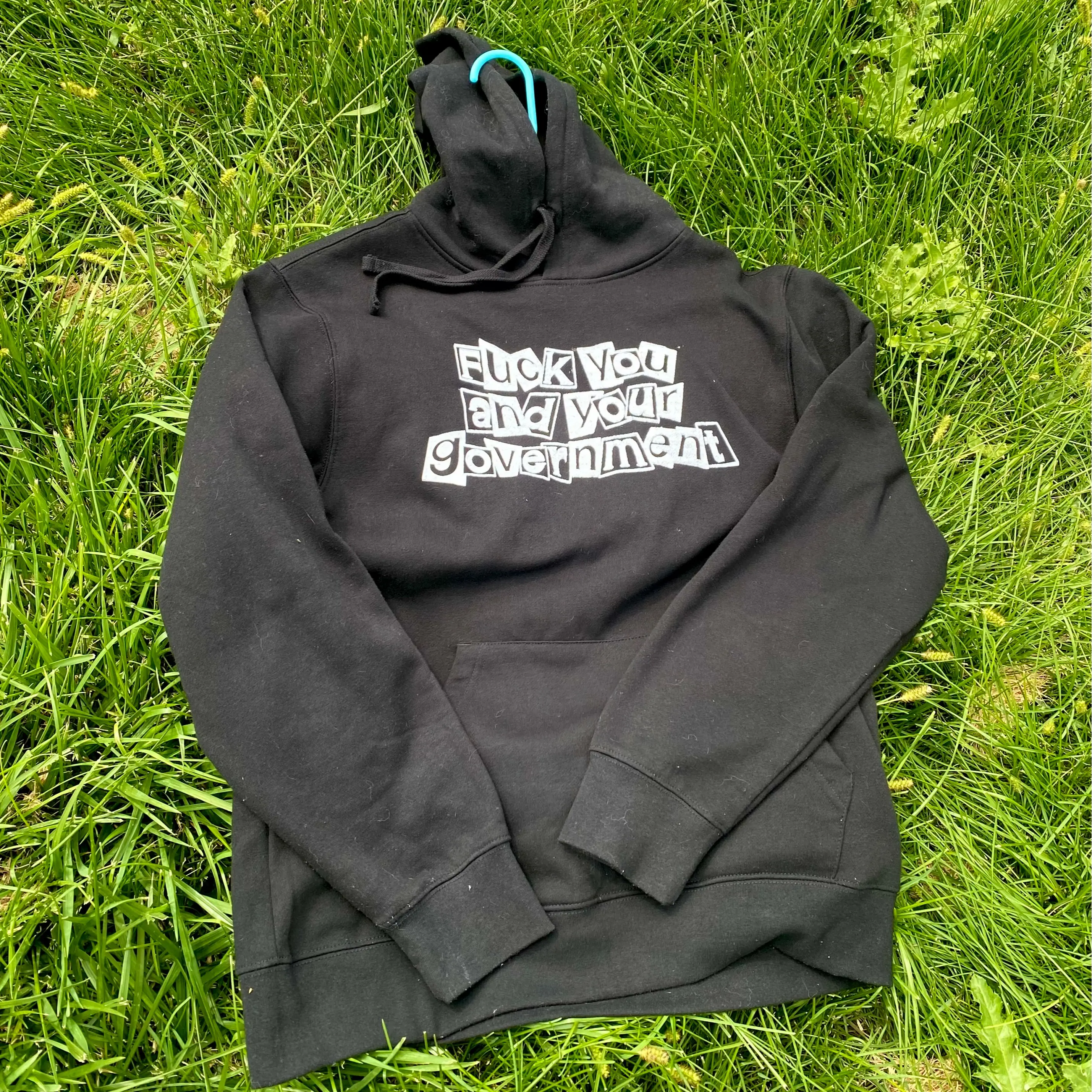 PRE ORDER F* You Hoodie - Black with White Ink
