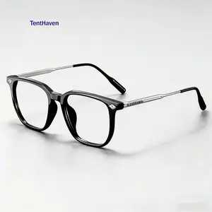 Ultra-light TR90 Anti-Blue Light Glasses – Trendy Square Plain Frame | Eye Strain Relief, Stylish for Party & Outdoor Activities