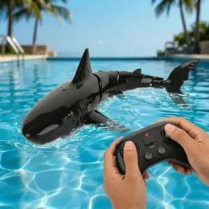 Remote Control mosasaurus Shark Toys for Boys Kids, 1:18 Scale High Simulation Shark for Pool, 2.4Ghz Electric RC Shark Boat Fish Toys with Light & Spray, Toy Shark Gifts for 6 7 8 9 Year olds Kid Boys Girls