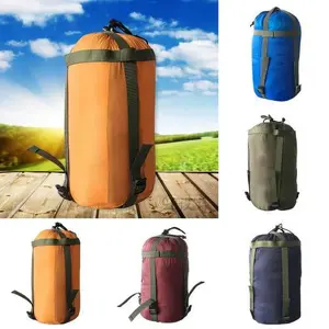 Camping Sleeping Bag Carrier, Waterproof Outdoor Hiking Backpacking Sleeping Bag Perfect for Traveling,Lightweight Portable Envelope Sleeping Bags