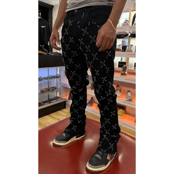 Waimea embellish stacked denim