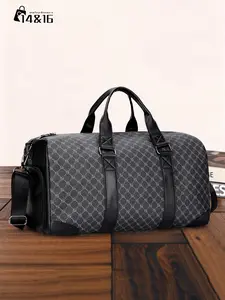 Men's Large Capacity Travel Fashionable Duffel Bag, Portable Durable Tote, Crossbody Handbag Shoulder Bag, Fashion Gym Fitness Beach Luggage Organizer