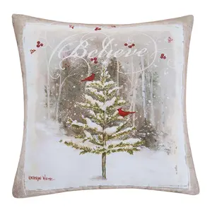 Believe Tree Pillow by C&F Home