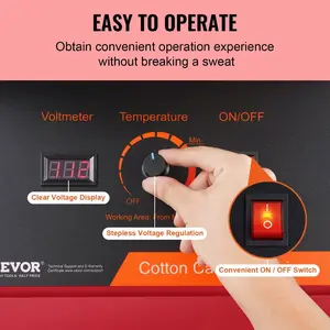 fathersdaygift VEVOR Electric Cotton Candy Machine, 1000W Candy Floss Maker, Commercial Cotton Candy Machine with Stainless Steel Bowl, and Sugar Scoop, Perfect for Home Kids Birthday, Family Party (Red)